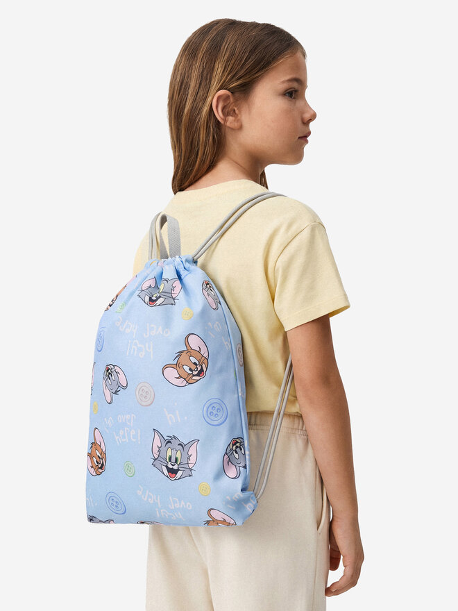 Tom & Jerry Рюкзак-мішок Tom & Jerry CEO-ACCCS-SS26-211WBTJ Голубий