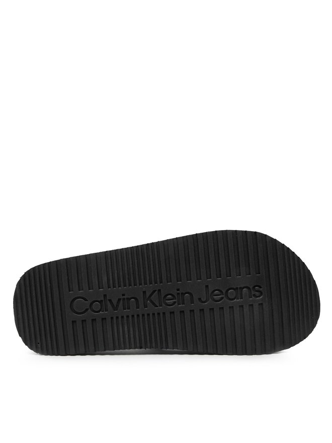 Calvin Klein Jeans Infradito Calvin Klein Jeans Logo Print Flip Flop V3B8-80155-0058 M Nero