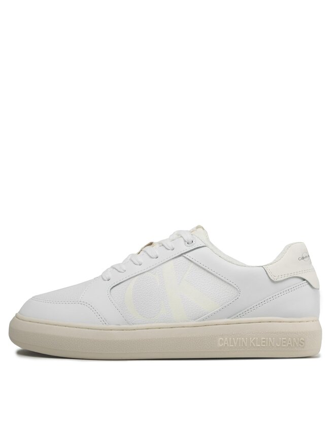 Calvin Klein Jeans Снікерcи Calvin Klein Jeans Casual Cupsole Lth-Pu Mono YM0YM00573 Білий