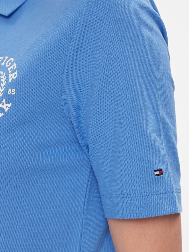 Tommy Hilfiger Tommy Hilfiger Pólóing Reg Crest Emb Polo Ss WW0WW41061 Kék Regular Fit