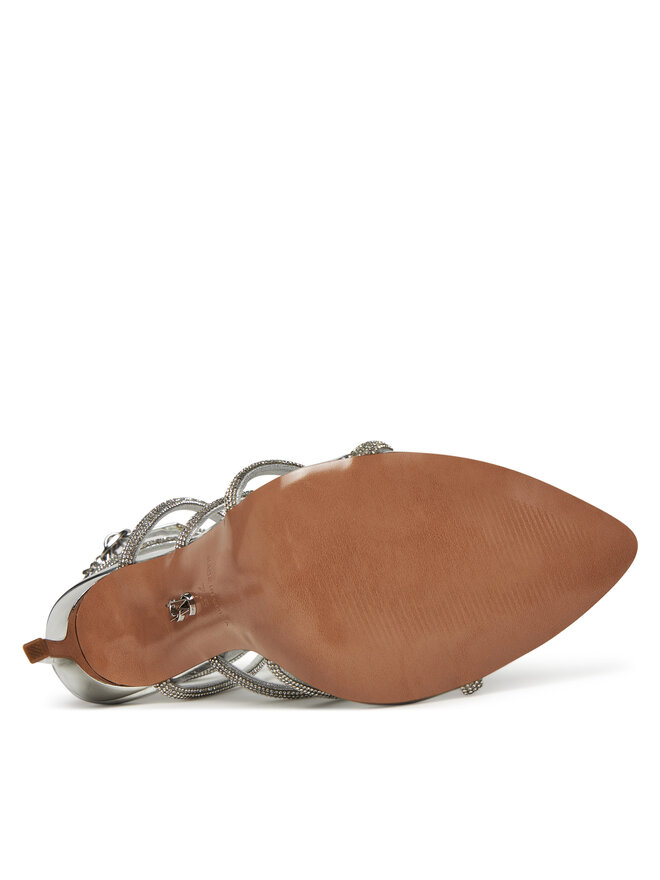 Steve Madden Sandały Steve Madden Sky High SM11003639 Srebrny
