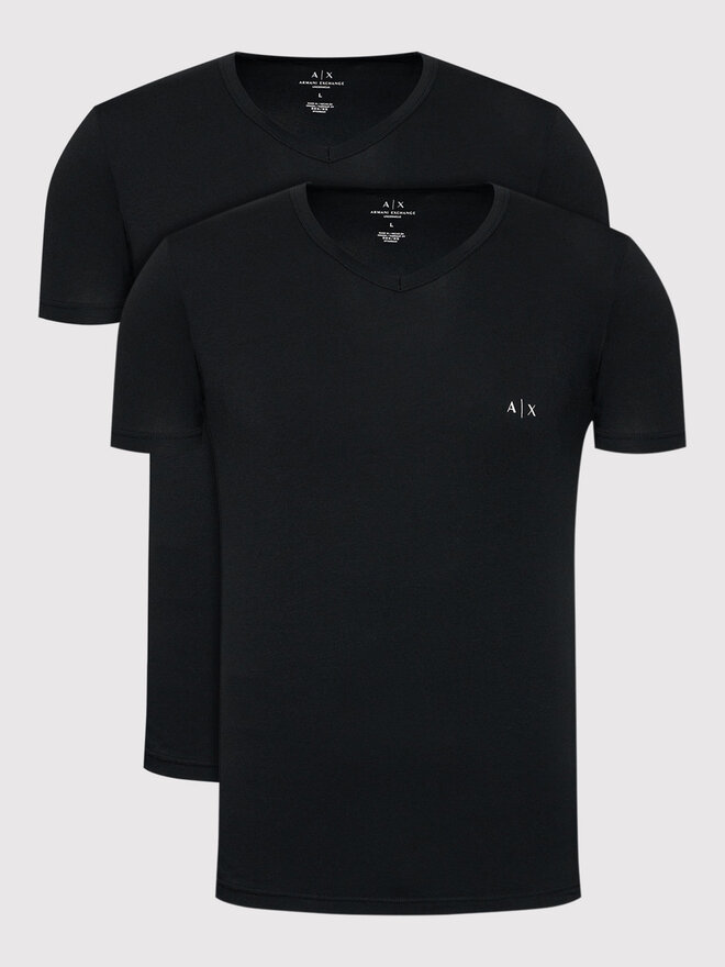 Armani Exchange Armani Exchange 2er-Set T-Shirts 956004 CC282 07320 Schwarz Regular Fit
