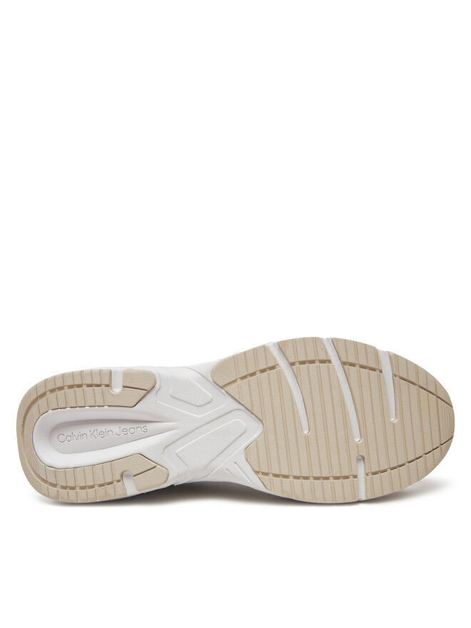 Calvin Klein Jeans Сникърси Calvin Klein Jeans Retro Tennis Low Mg Mix Media YM0YM01171 Бежов
