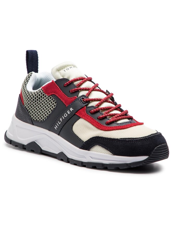 Tommy hilfiger material mix lightweight runner top