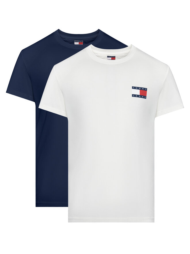 Tommy Jeans Tommy Jeans Pack de 2 camisetas Ess Flag DM0DM22143 De color Slim Fit