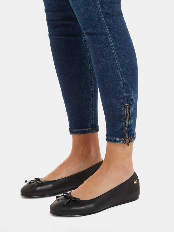 Tommy Hilfiger Balerīnas Tommy Hilfiger Essential Chic Ballerina FW0FW08059 Melns
