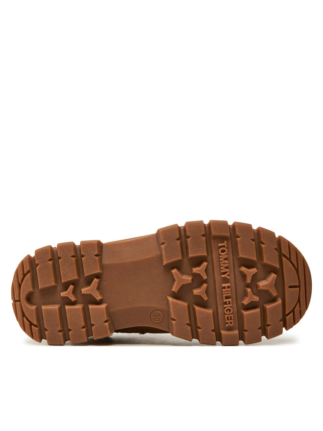 Tommy Hilfiger Μποτίνια Tommy Hilfiger Lace-Up Bootie T3X5-33707-1492 M Καφέ