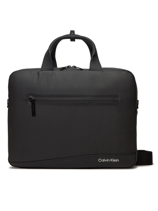 Calvin Klein Brašna na notebook Calvin Klein Rubberized Conv Laptop Bag K50K511712 Černá
