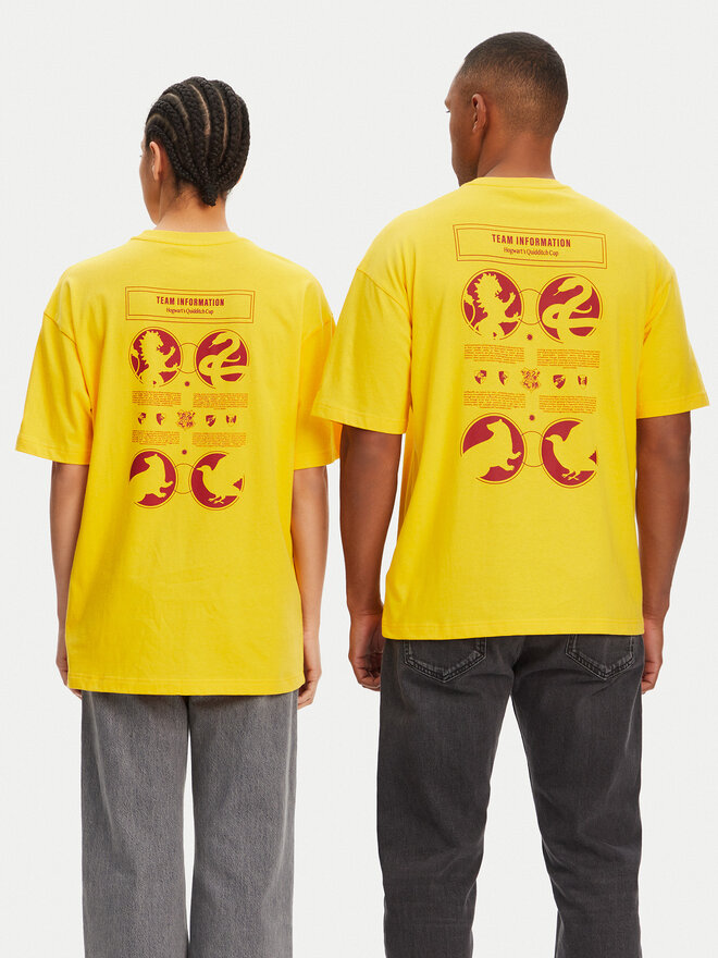 Puma Puma Marškinėliai Unisex Harry Potter 630092 Geltona Oversize