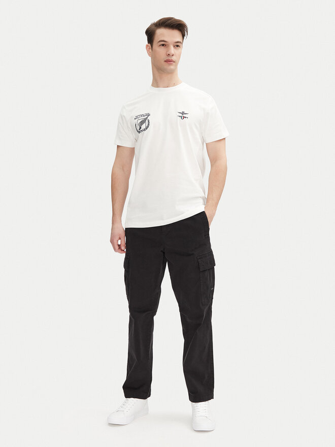 Aeronautica Militare Aeronautica Militare Camiseta 251TS2380J674 Blanco Regular Fit