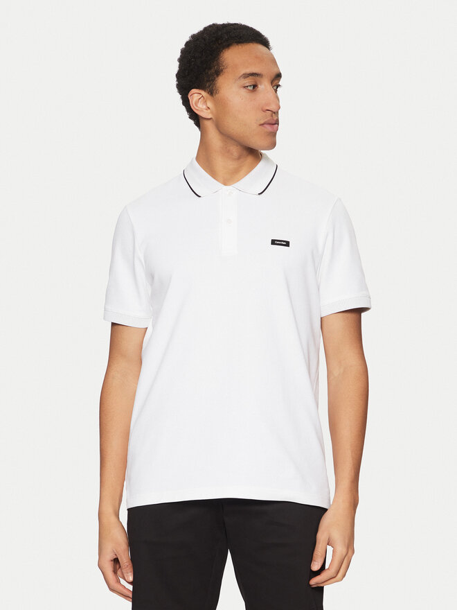 Calvin Klein Calvin Klein Poloshirt K10K114141 Weiß Regular Fit