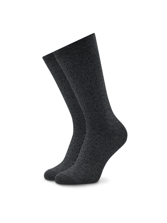 Calvin Klein Комплект 3 чифта дълги чорапи мъжки Calvin Klein 701219834 Сив