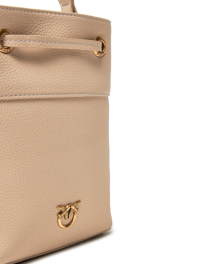 PINKO Kabelka PINKO Secchiello Mini PE 25 PLTT 104303 A29Q Béžová