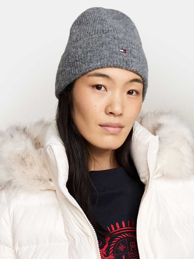 Bonnet Tommy Hilfiger Essential AW0AW16633 Gris chaussures