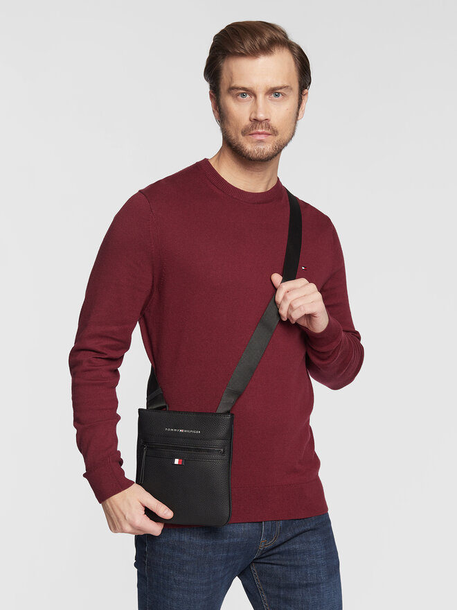 Tommy Hilfiger Τσαντάκι Tommy Hilfiger Essential Pu Mini Crossover AM0AM09505 Μαύρο
