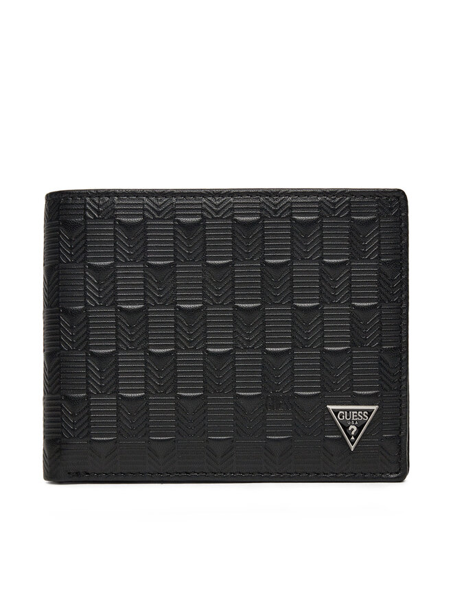 Guess Kleine Herren Geldbörse Guess SMMADL LEA20 Schwarz
