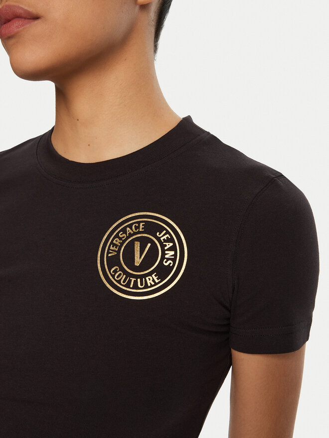 Versace Jeans Couture Versace Jeans Couture T-Shirt 78HAHT00 Schwarz Regular Fit