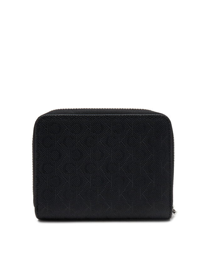 Calvin Klein Malá dámská peněženka Calvin Klein Ck Must Medium Zip Around_Mono K60K612942 Černá