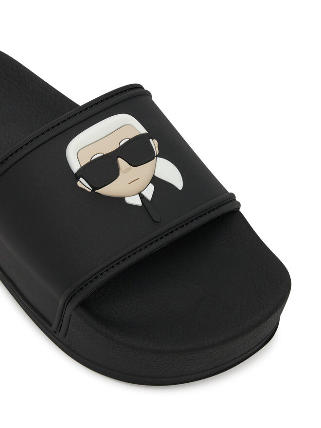 KARL LAGERFELD Şlapi KARL LAGERFELD Kondo Maxi KL80805A Negru