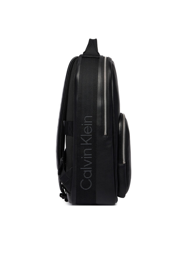 Calvin Klein Rucksack Calvin Klein Webbing Strap Round Backpack LV04D3282G Schwarz