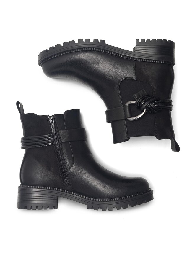 Clara Barson Μποτάκια Clara Barson FEZZIK WS5600-14 Μαύρο