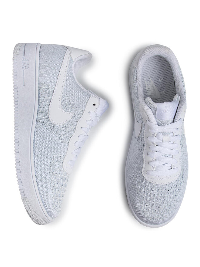 air force 1 flyknit triple white