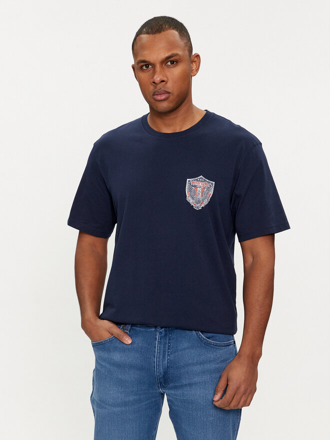 Wrangler Wrangler Póló Americana 112350561 Sötétkék Regular Fit