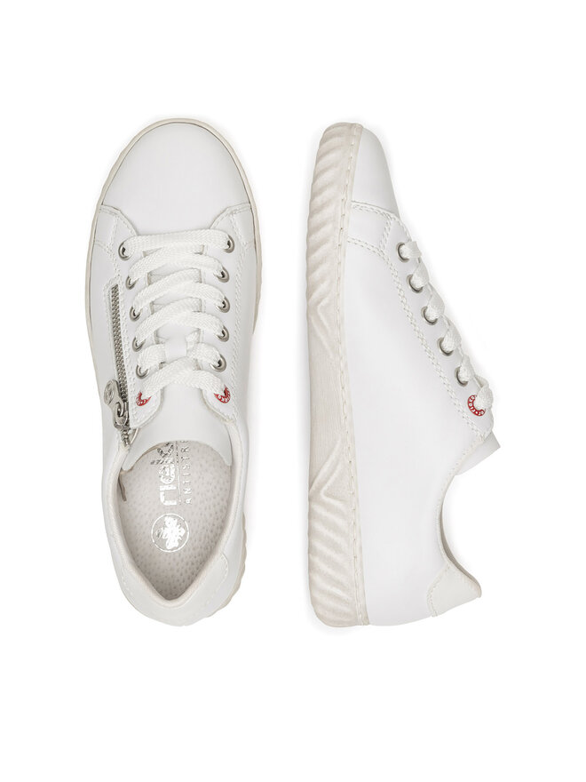 Rieker Pantofi Rieker N0900-81 Alb