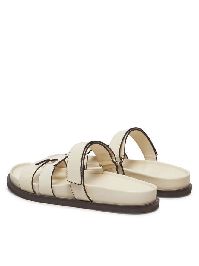 Tory Burch Klapki Tory Burch Ines Sport Slide 161636 Écru