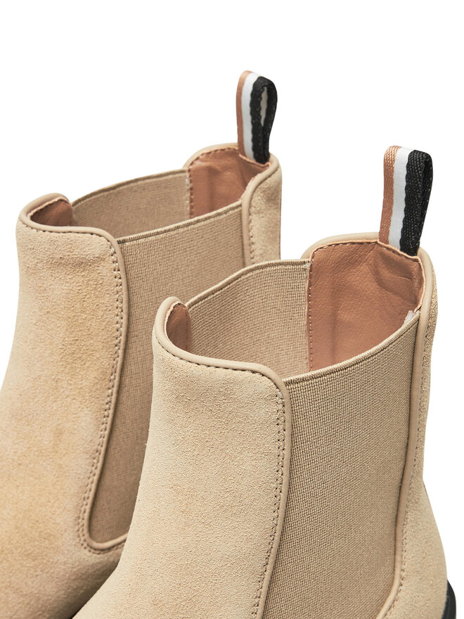 BOSS Jātnieku stila puszābaki Boss Vanity ChBootie SD 50513082 Bēšs