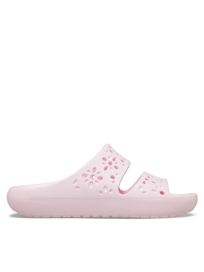 Crocs Чехли Crocs Classic Floral Cutout Sandal 210966 Розов