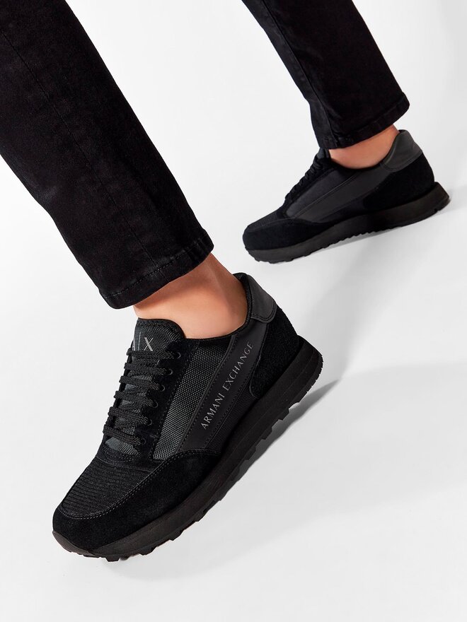RIKO　黒　38 Снікерcи Armani Exchange XUX083 XV263 K001 Чорний | evzuttya.com.ua