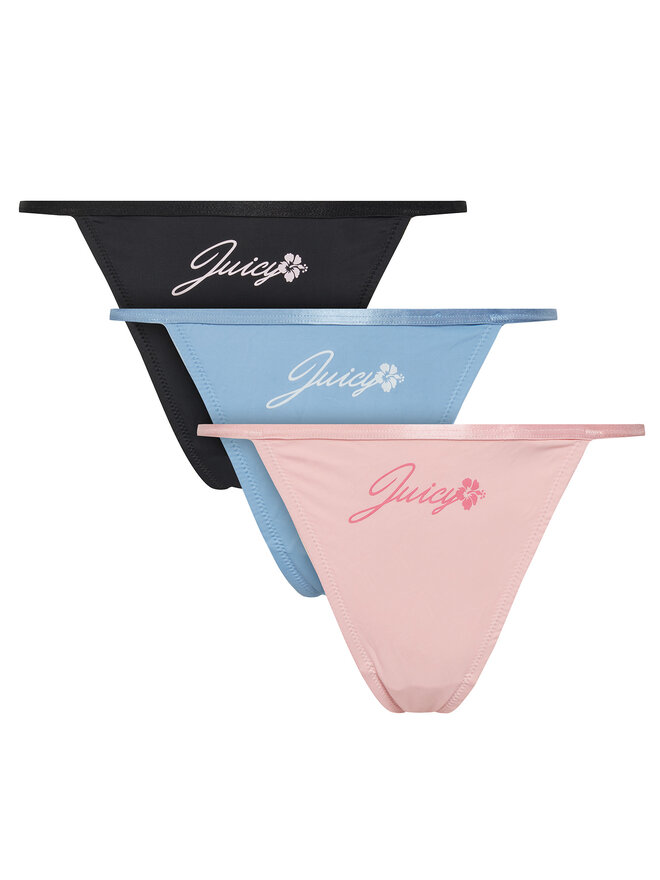 Juicy Couture Juicy Couture 3er-Set Stringtangas JCTUS125960 Bunt