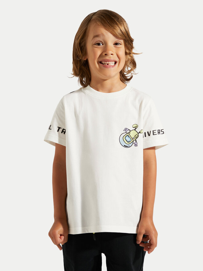 Coccodrillo Coccodrillo T-Shirt ZC4143202WBK Weiß Regular Fit