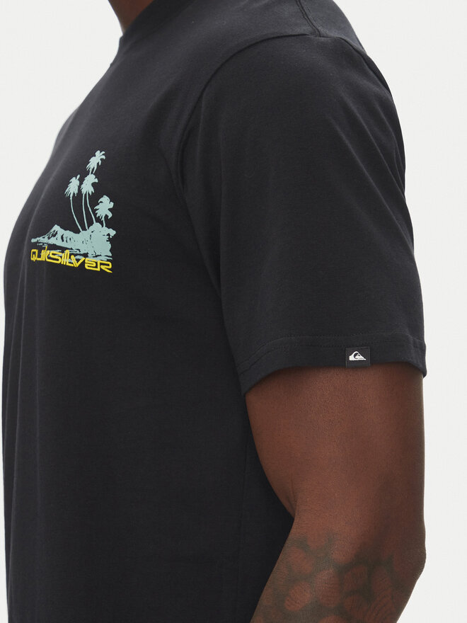 Quiksilver Quiksilver T-Shirt Palm Lines Ss EQYZT08057 Μαύρο Regular Fit