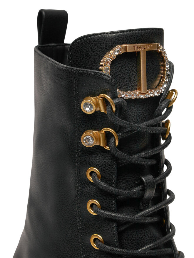 TWINSET Туристически oбувки TWINSET 242TCP072 Черен