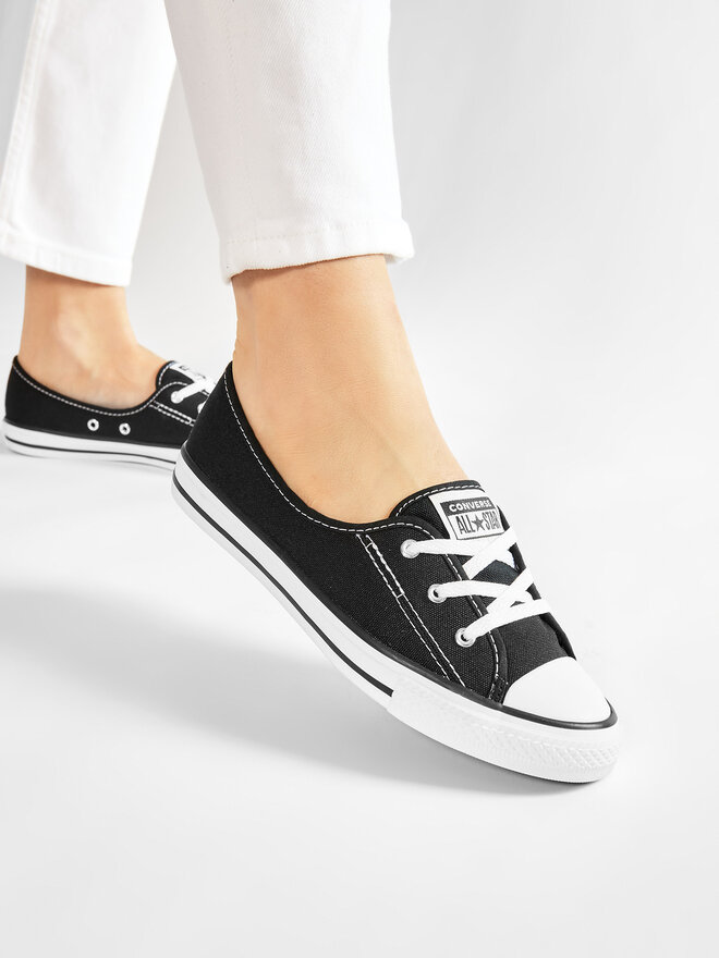 Converse Sneakers aus Stoff Converse Chuck Taylor All Star Bellet Lace Slip 566775C Schwarz