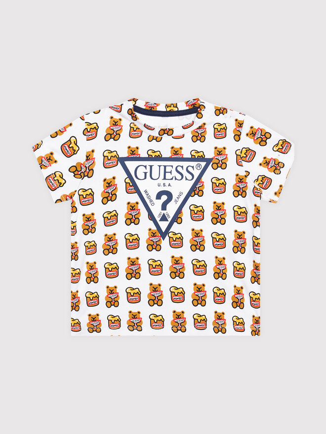 Guess Guess Marškinėliai H1YT00 K6YW1 Balta Regular Fit