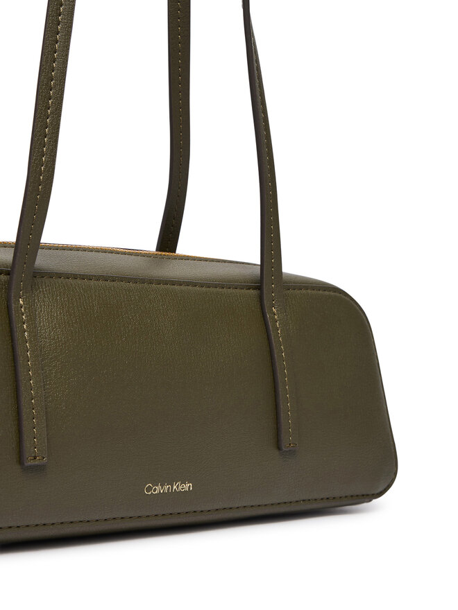 Calvin Klein Handtasche Calvin Klein Foil Logo Bauletto LV04F3636G Dunkelgrün