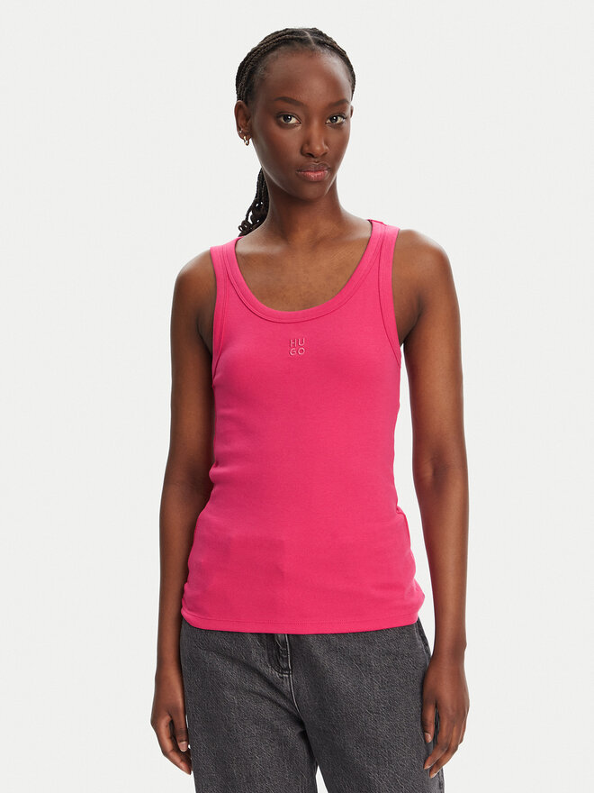 HUGO HUGO Felső Datamia 50514489 Rózsaszín Slim Fit