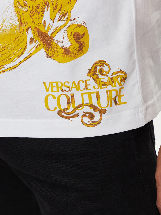 Versace Jeans Couture Versace Jeans Couture Футболка 76GAH6SW Білий Regular Fit