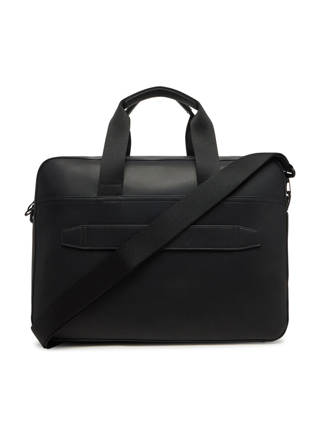 Tommy Hilfiger Brašna na notebook Tommy Hilfiger Th Foundation Computer Bag AM0AM13198 Černá