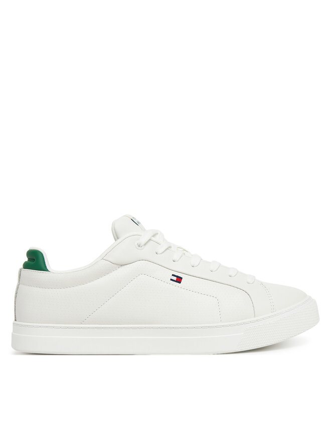 Tommy Hilfiger Αθλητικά Tommy Hilfiger Icon Court Pinperf Lth FM0FM05483 Λευκό