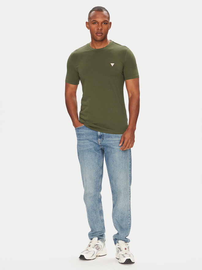 Guess Guess T-Shirt M2YI36 I3Z14 Grün Slim Fit