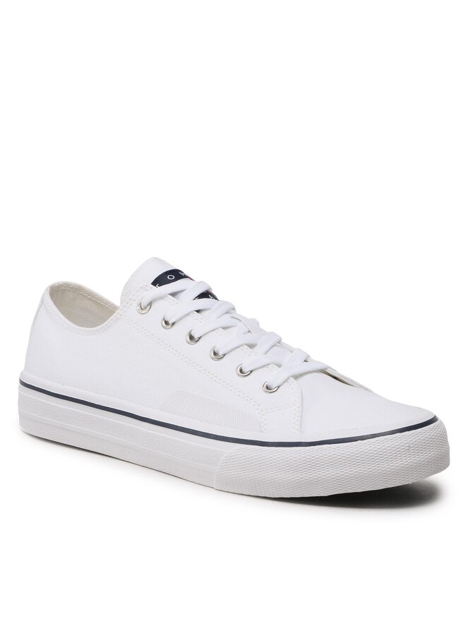Tommy Jeans Tenisky Tommy Jeans Skate Canvas Ess EM0EM01175 Bílá