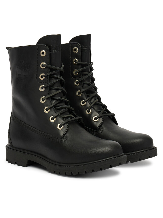 Timberland Schnürschuhe Timberland Premium 8 Inch Lace Up Wp TB0A43MXW021 Schwarz