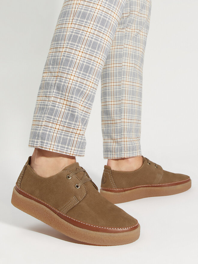 Clarks Półbuty Clarks Clarkwood Low 26176868 Brązowy