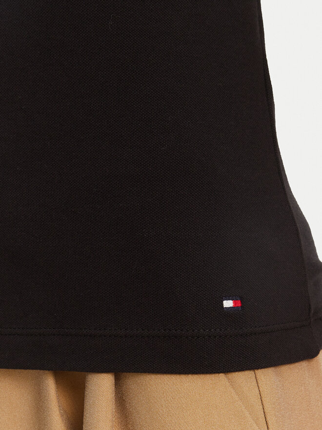 Tommy Hilfiger Tommy Hilfiger Polo Gold Button WW0WW45768 Μαύρο Slim Fit