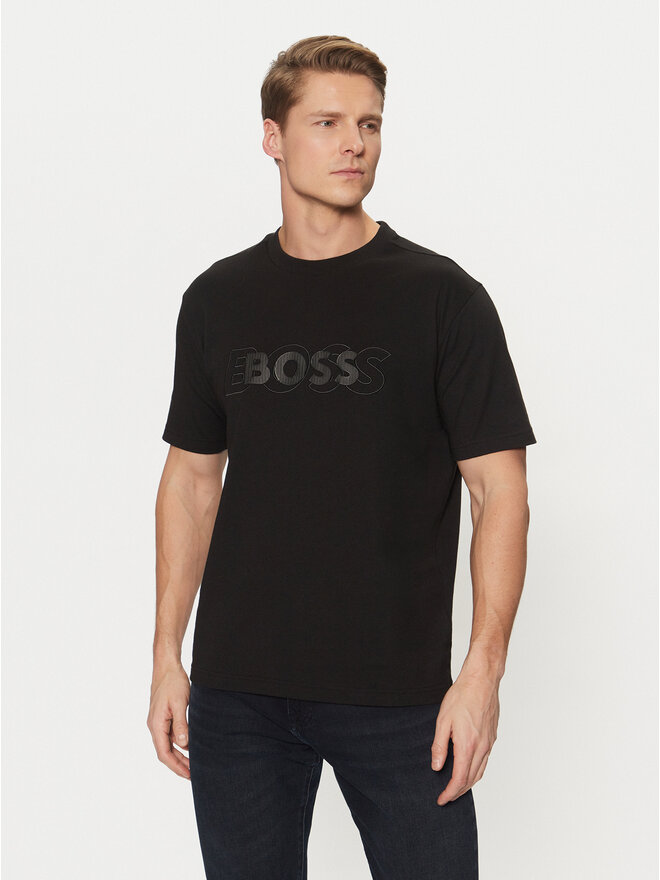 BOSS BOSS Футболка 50531271 Чорний Regular Fit