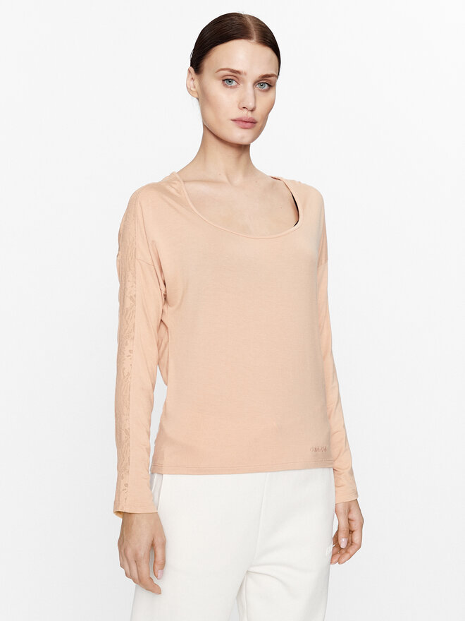 Calvin Klein Underwear Calvin Klein Underwear Pyjama-T-Shirt 000QS7006E Beige Regular Fit